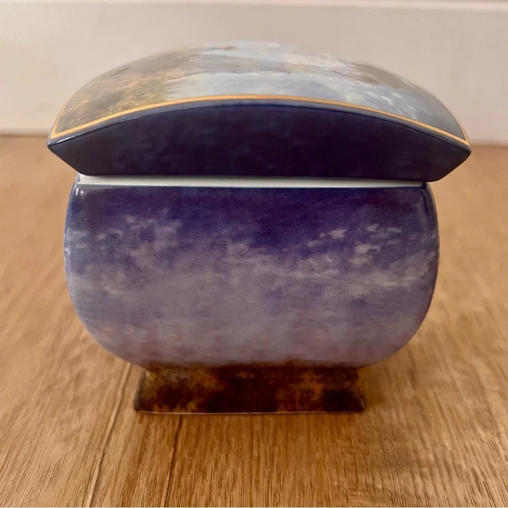 GOEBEL 'CLAUDE MONET' PORCELAIN TRINKET / JEWELRY BOX - ARTIS‎ ORBIS GERMANY VTG